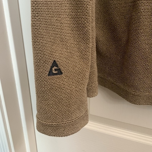 Gerry Midweight Brown Knit High Collar Full Zip Jacket Size L - Picture 9 of 10